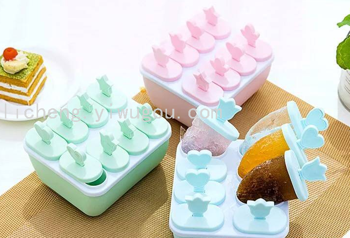 35823 molde del palo de hielo home set molde de hielo hecho en casa molde del palo de hielo lindo creativo helado congelación molde del helado Item Picture