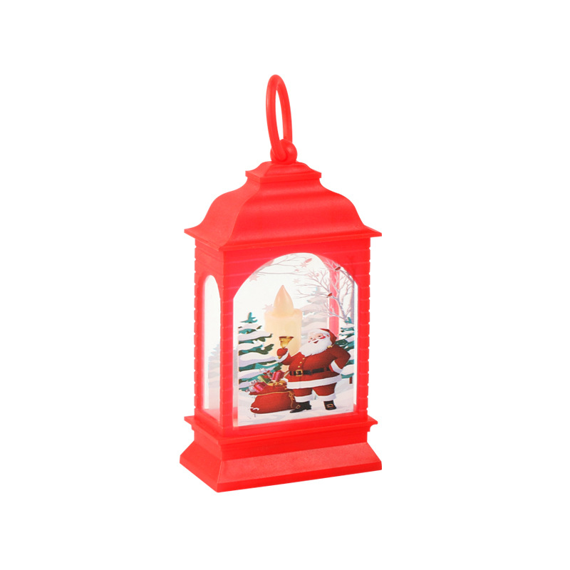 Cross-border Christmas decorative lanterns, illuminated elderly people, snowmen, reindeer ornaments, Christmas creative European-style wind lamps wholesale Item Picture