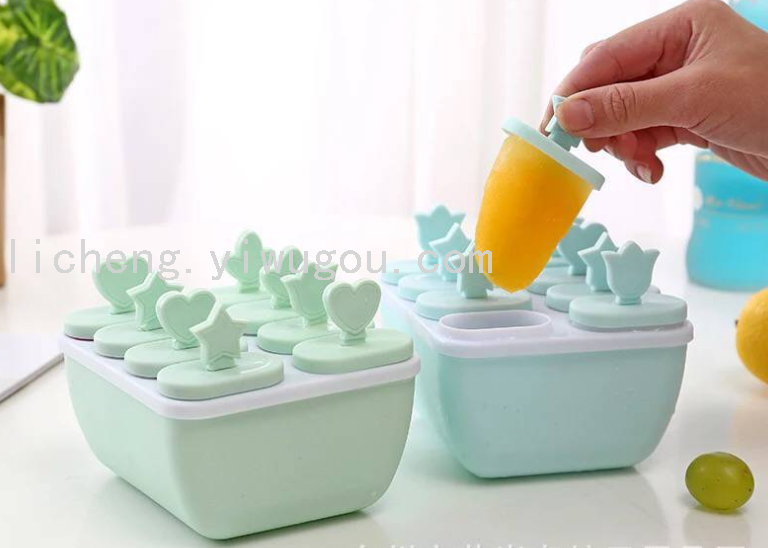 35823 molde del palo de hielo home set molde de hielo hecho en casa molde del palo de hielo lindo creativo helado congelación molde del helado details Picture