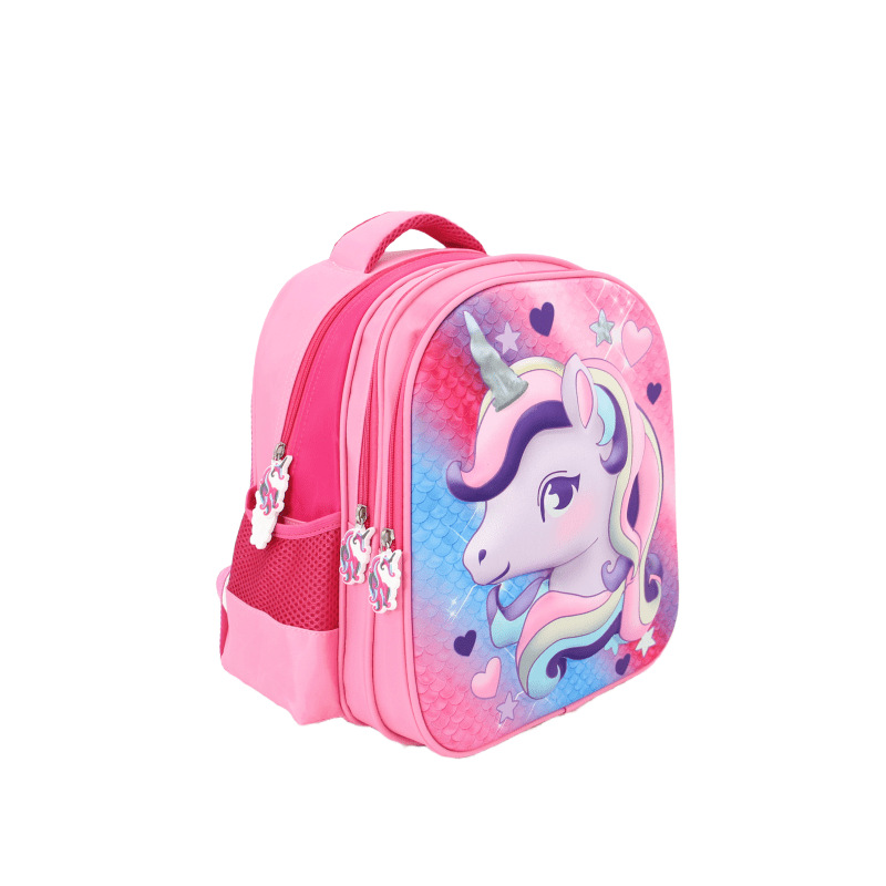 Factory direct sales of new primary school schoolbags, Unicorn backpacks for girls in grades 1-3, reducing burden and protecting the spine details Picture