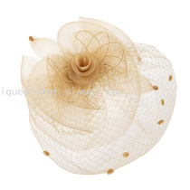 Europe and the United States new top hat net yarn top hat stretch net exaggerated party top hat ladies dress accessories decoration