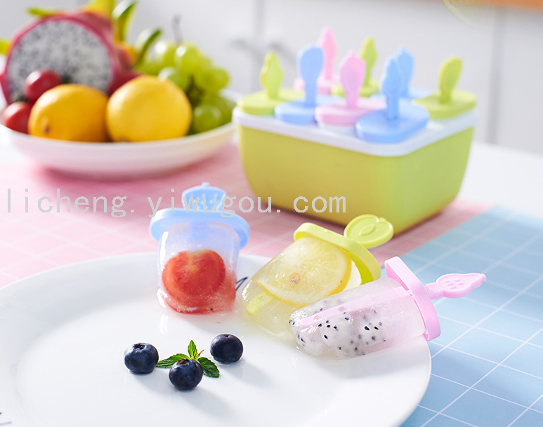 35823 molde del palo de hielo home set molde de hielo hecho en casa molde del palo de hielo lindo creativo helado congelación molde del helado Specification image