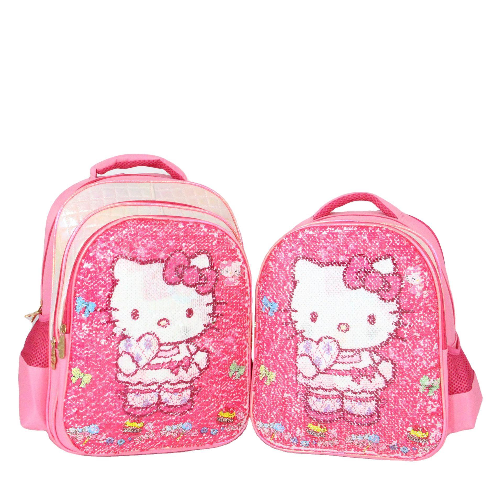 Children's schoolbag for girls in grades 1-2-3 of primary school, backpack for reducing burden, cartoon unicorn backpack, foreign trade printed LOGO details Picture
