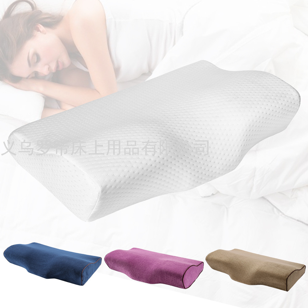 Almohada de algodón de memoria de rebote lento almohada de mariposa almohada de memoria espacial almohada de memoria amazon cross-border nuevo estilo explosivo details Picture