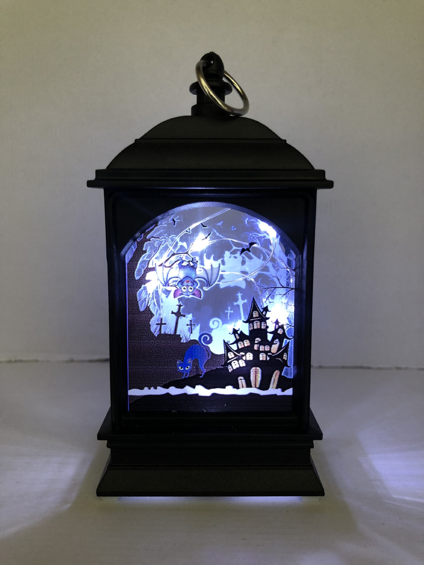 Halloween Ghost Festival, Skull Ghost, Witch Castle simulation scene decoration, flame wind lights, LED night lights Item Picture