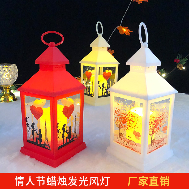 Wholesale of new Qixi Festival Valentine's Day gifts for girls, candles and wind lamps for girlfriends and best friends' birthdays Specification image