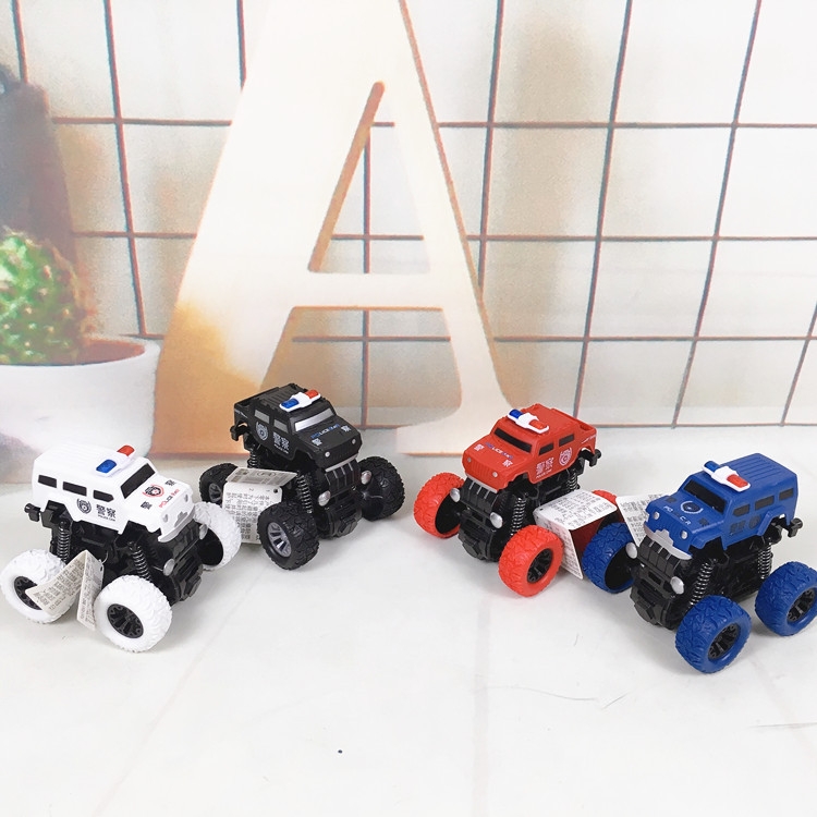 A box of 12 Q-version inertial climbing combat vehicles with spring inertial collision bouncing off-road vehicles and police car climbers Item Picture
