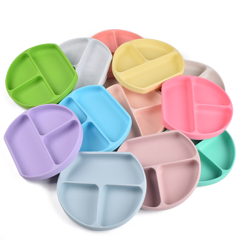 Baby silicone cup plate
