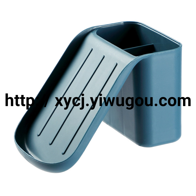 Soap box, soap tray, draining bathroom, no need for drilling, wall-mounted, Nordic simple plastic multi-functional storage box Item Picture