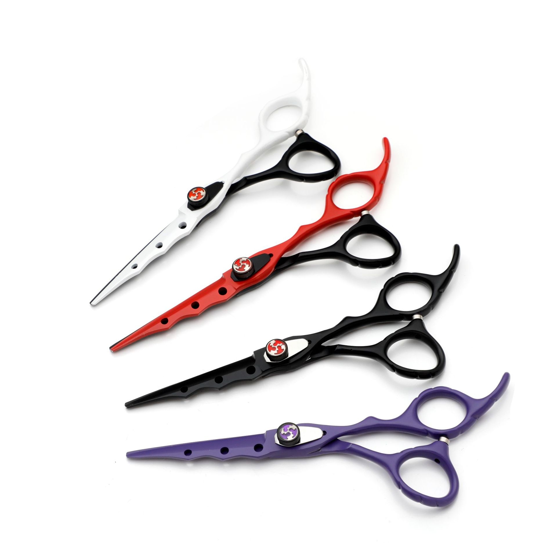 Peluquería tijeras de peluquería flequillas curvadas cortes planos cortes de dientes cortes finos peluquería niños hogar herramientas de peluquería juegos al por mayor Specification image