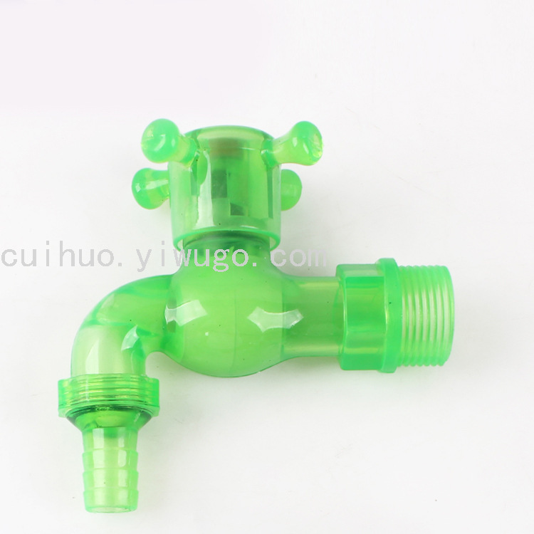 Semi-transparent plastic faucets, plastic spouts, plastic PP cold water faucets, outdoor mops, pool spouts wholesale Specification image