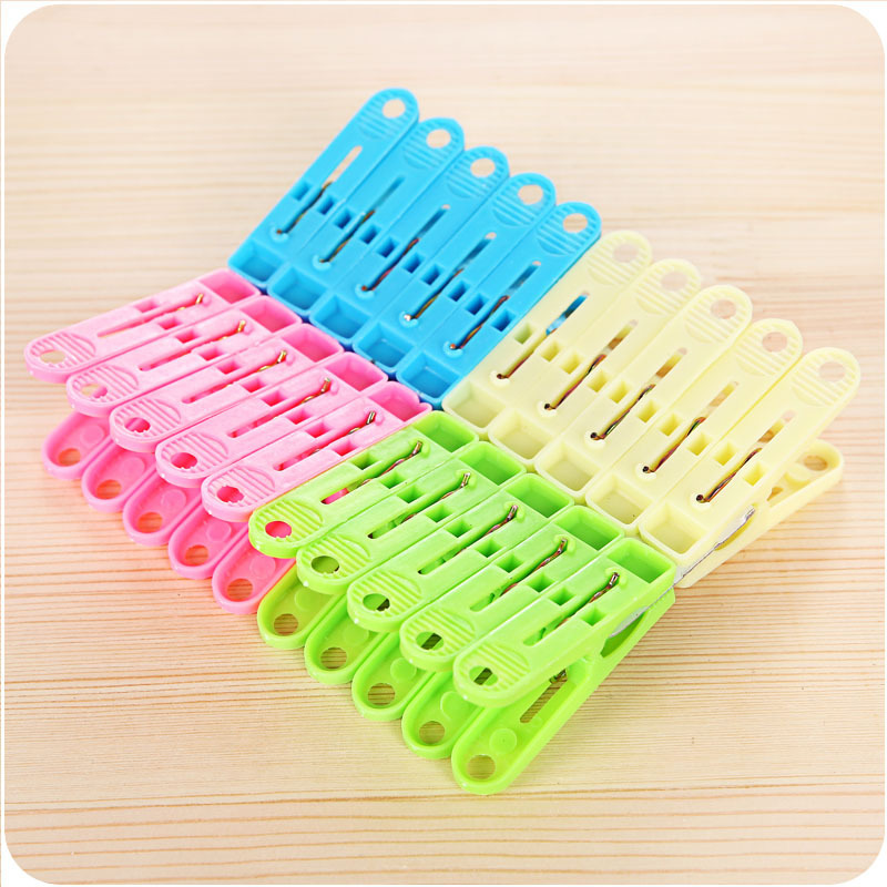 塑料夹子 20夹小弓背防风夹晒晾衣夹固定衣服防风家用