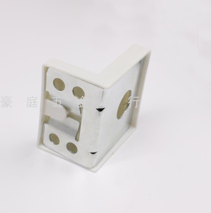 Piezas de conexión de plástico código de suspensión con chapa de hierro código de esquina ángulo recto código de suspensión muebles hardware accesorios Specification image