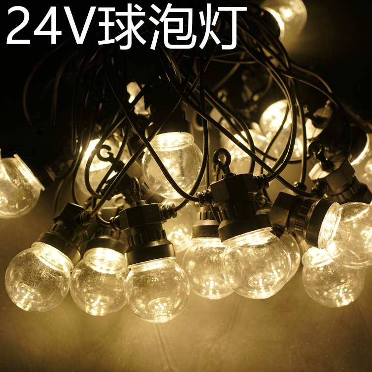 LED bulb string, transparent G50 bulb, waterproof decorative handicrafts and ornaments details Picture