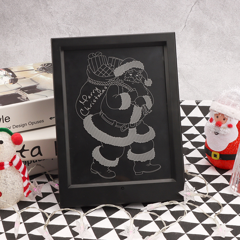 The manufacturer's Christmas seven-color illuminated decorative items, led lights, photo frames, color-changing display stands, ambient lights, and gifts can be customized Application Scenario