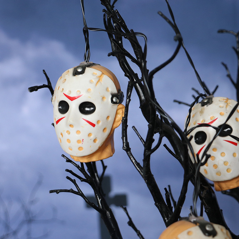 2021 New Halloween Decoration Ghost Festival Jason led light String, Skull Ghost Eye Ghost Pumpkin decorative light string Specification image