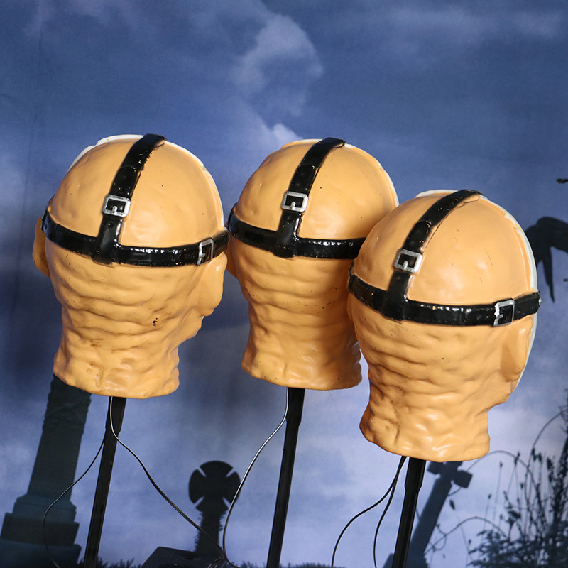 New Halloween Jason ground plug LED light-emitting and sound-emitting lamp Pumpkin Ghost Festival prank props directly supplied by the manufacturer Specification image