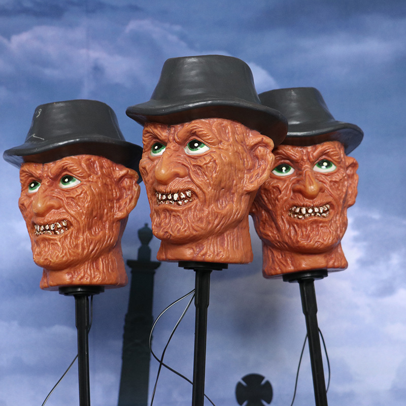 Cross-border supply of Halloween decorative gifts, Freddy ground insert lights, creative atmosphere decoration, customizable Application Scenario