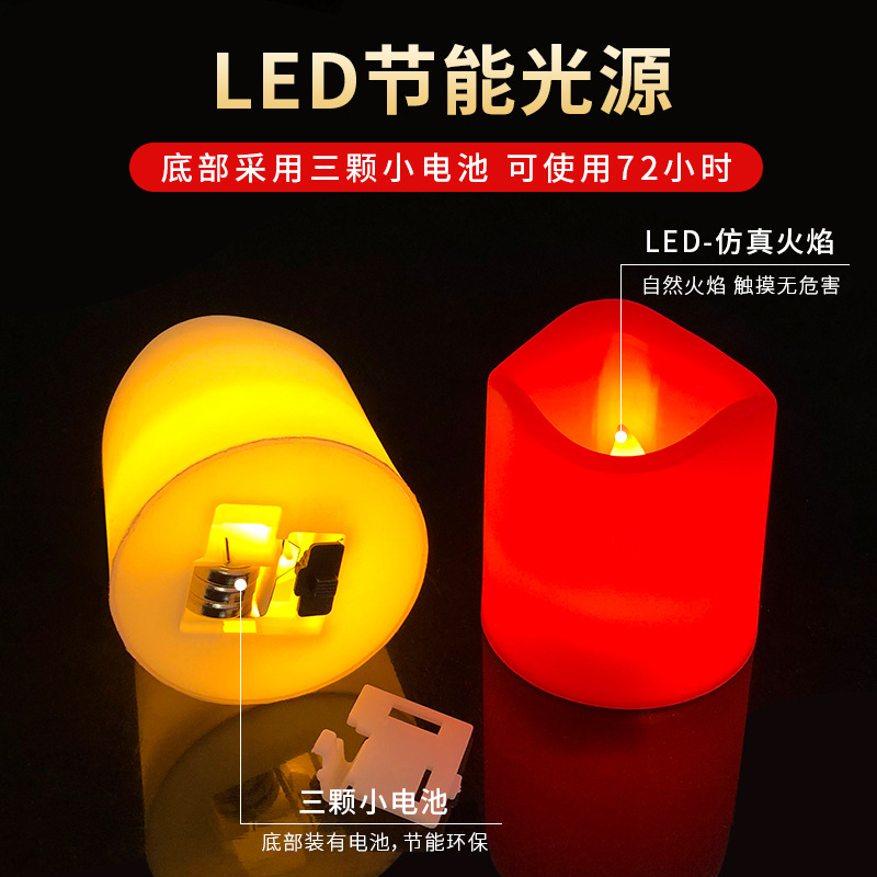 Wholesale of electronic light wave electronic luminous candles for proposal, birthday declaration, unextinguishable led candle lights details Picture