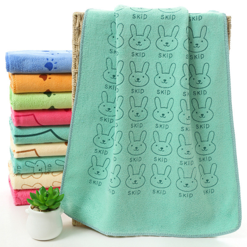 厂家直供纤维毛巾印花毛巾加厚柔软吸水礼品大毛巾批发