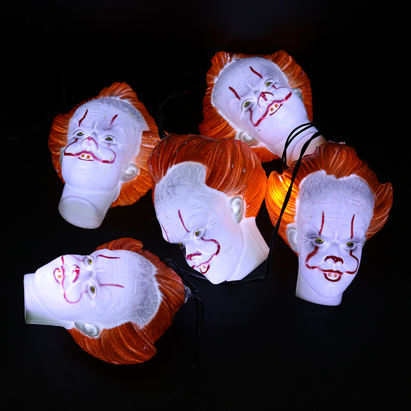 New Halloween decorative led clown lights, string lights, Ghost Festival, haunted house atmosphere pendants, colorful lights, festival gifts Application Scenario