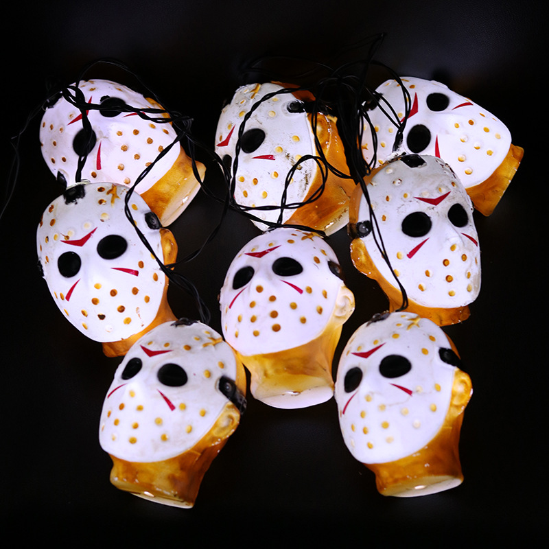 2021 New Halloween Decoration Ghost Festival Jason led light String, Skull Ghost Eye Ghost Pumpkin decorative light string Application Scenario