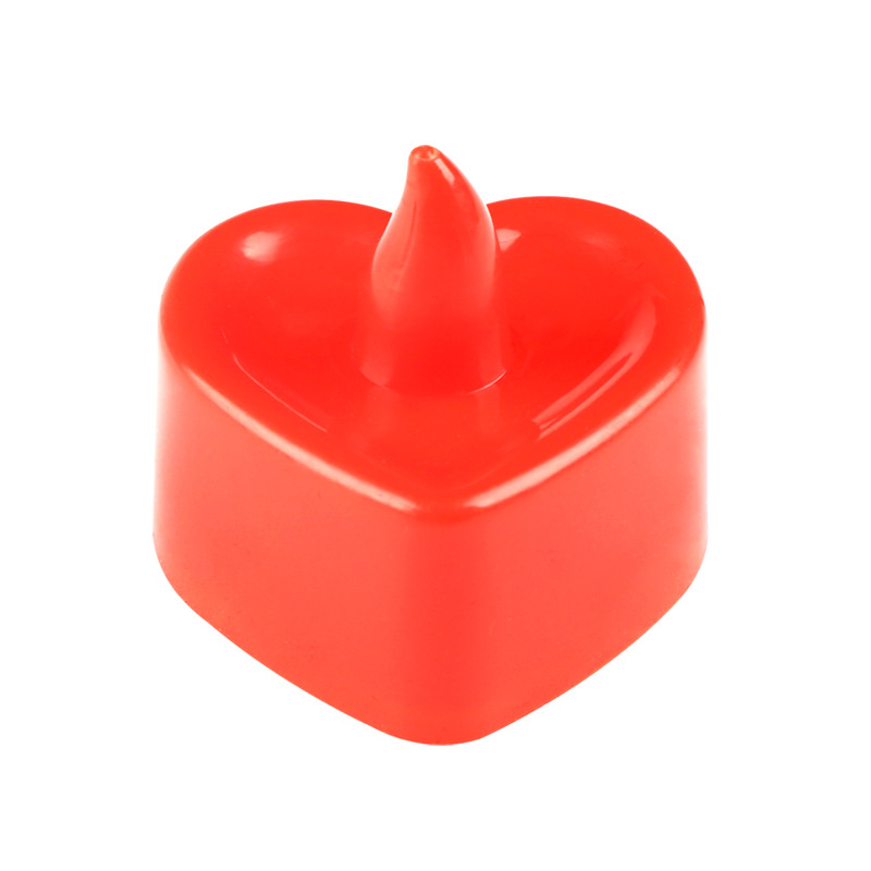 Interior creative proposal scene arrangement, surprise and romantic confession, birthday electronic heart-shaped candle prop decoration Item Picture