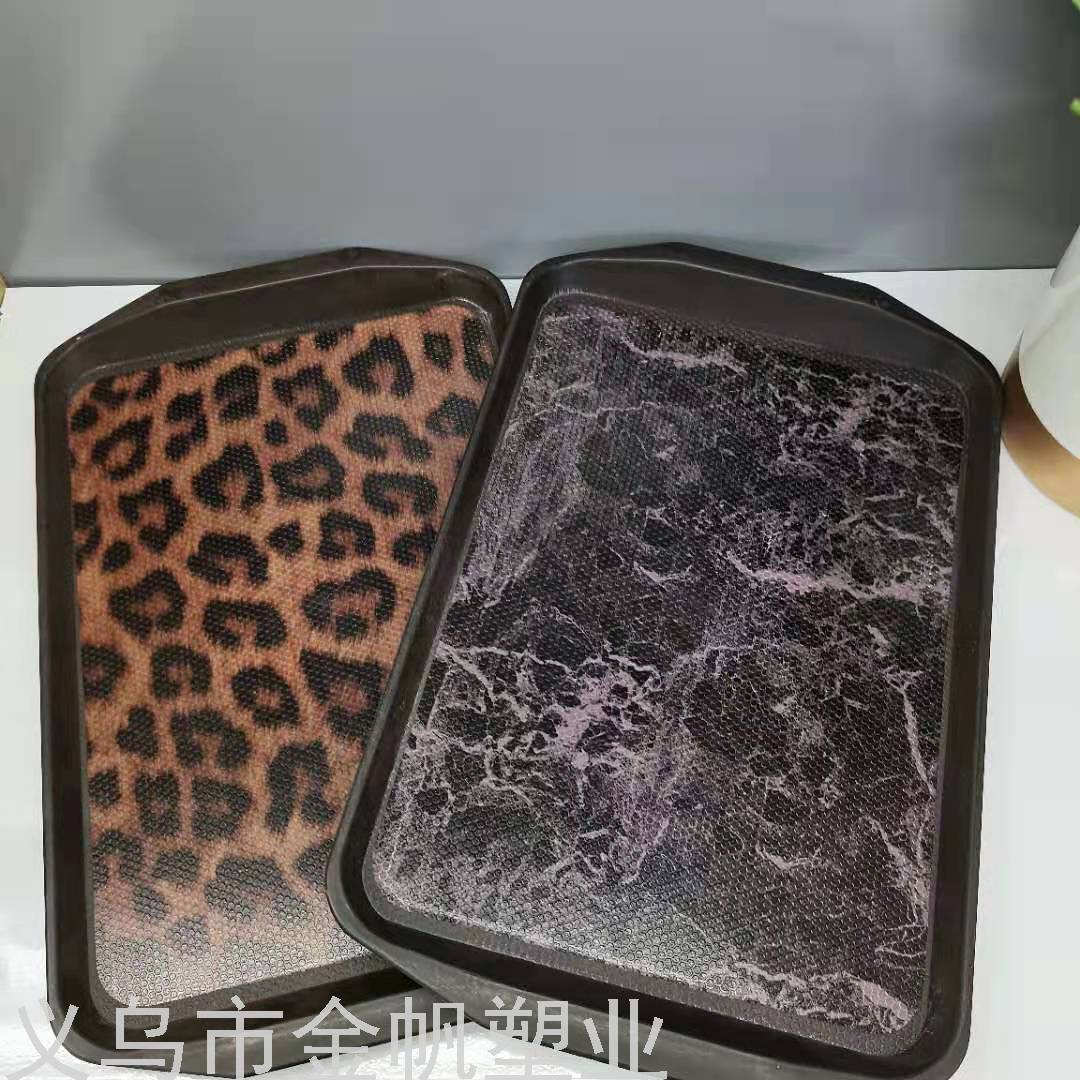 金帆餐厅托盘长方形塑料大号特大号酒店快餐防滑钢化传菜上菜托盘