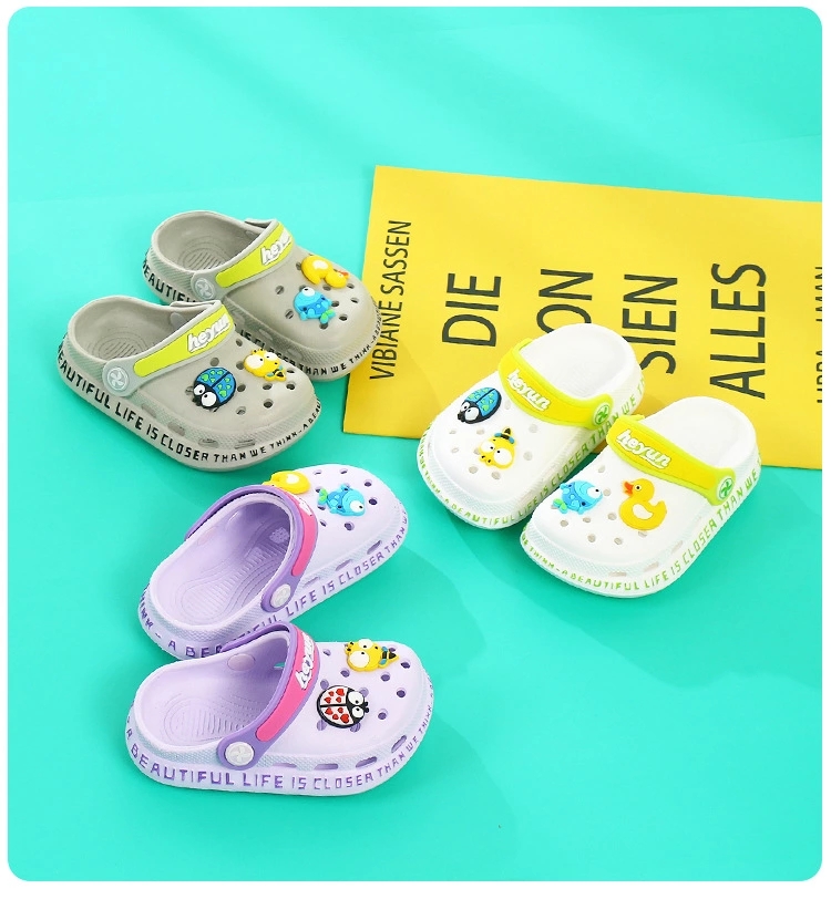 Baby slippers for summer, 1-3 years old, 2 boys at home, children's crocs, infants, toddlers, girls, beach cool slippers for outdoor wear Specification drawing