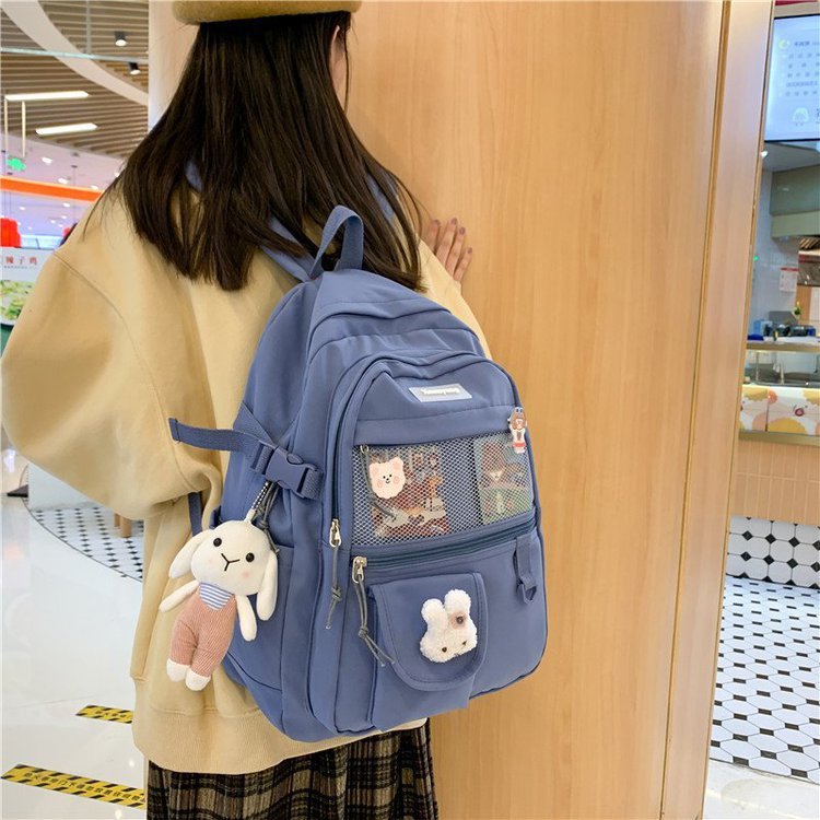 Japanese-style campus vintage, forest-themed simple and versatile, large-capacity student backpack for girls, Japanese-style cute girls' schoolbag Application Scenario