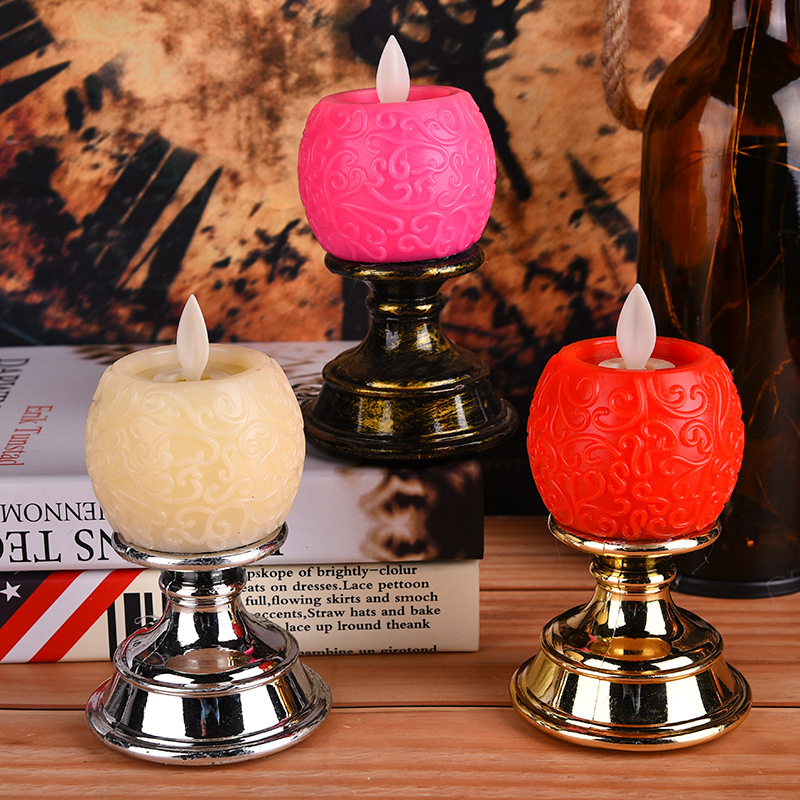 LED candlesticks, electronic swing candles, wholesale in stock, cylindrical handcrafted birthday banquet craft candles, consignment
