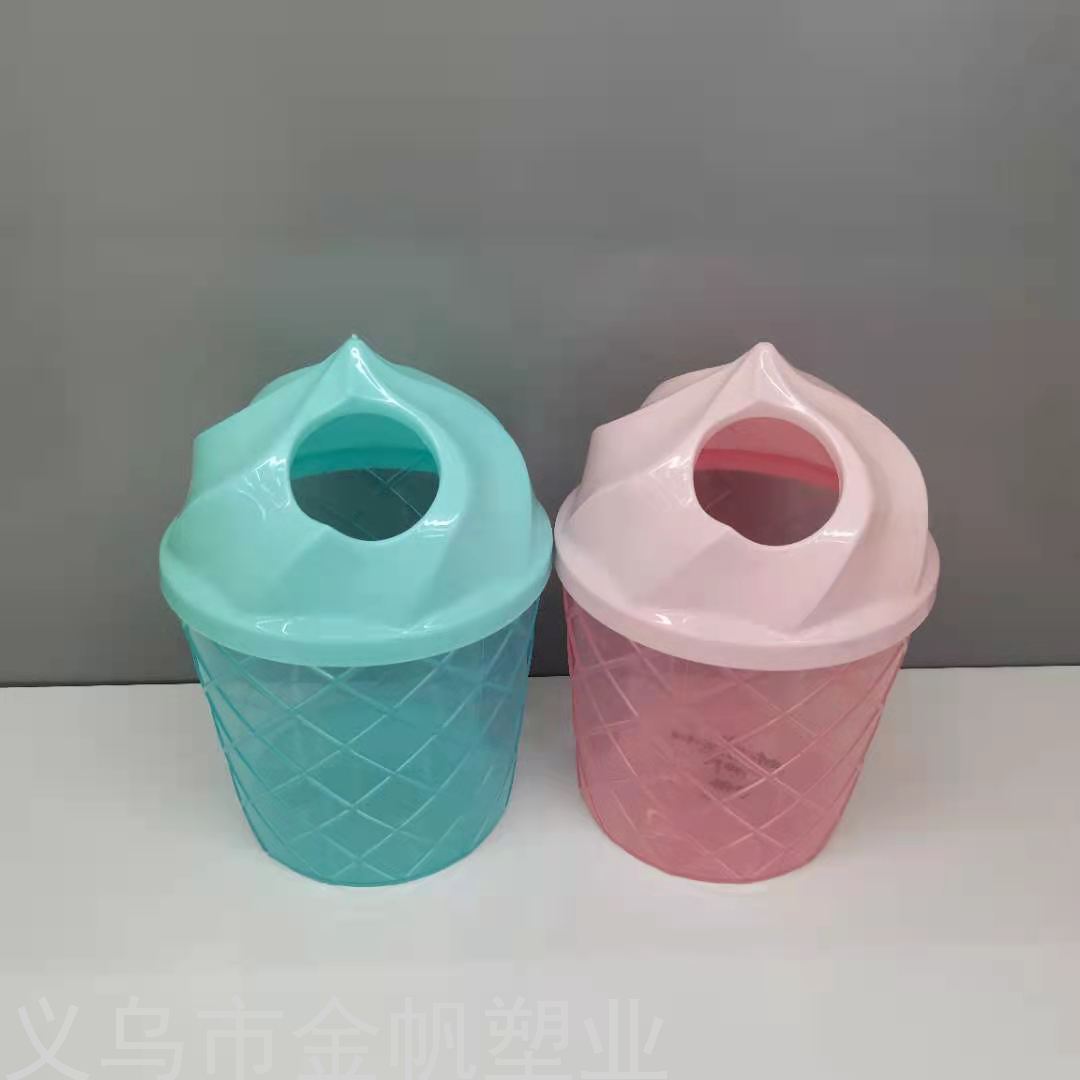 金帆厂家直销冰激凌纸巾筒桌面纸巾盒卫生间纸巾筒洗脸巾收纳桶