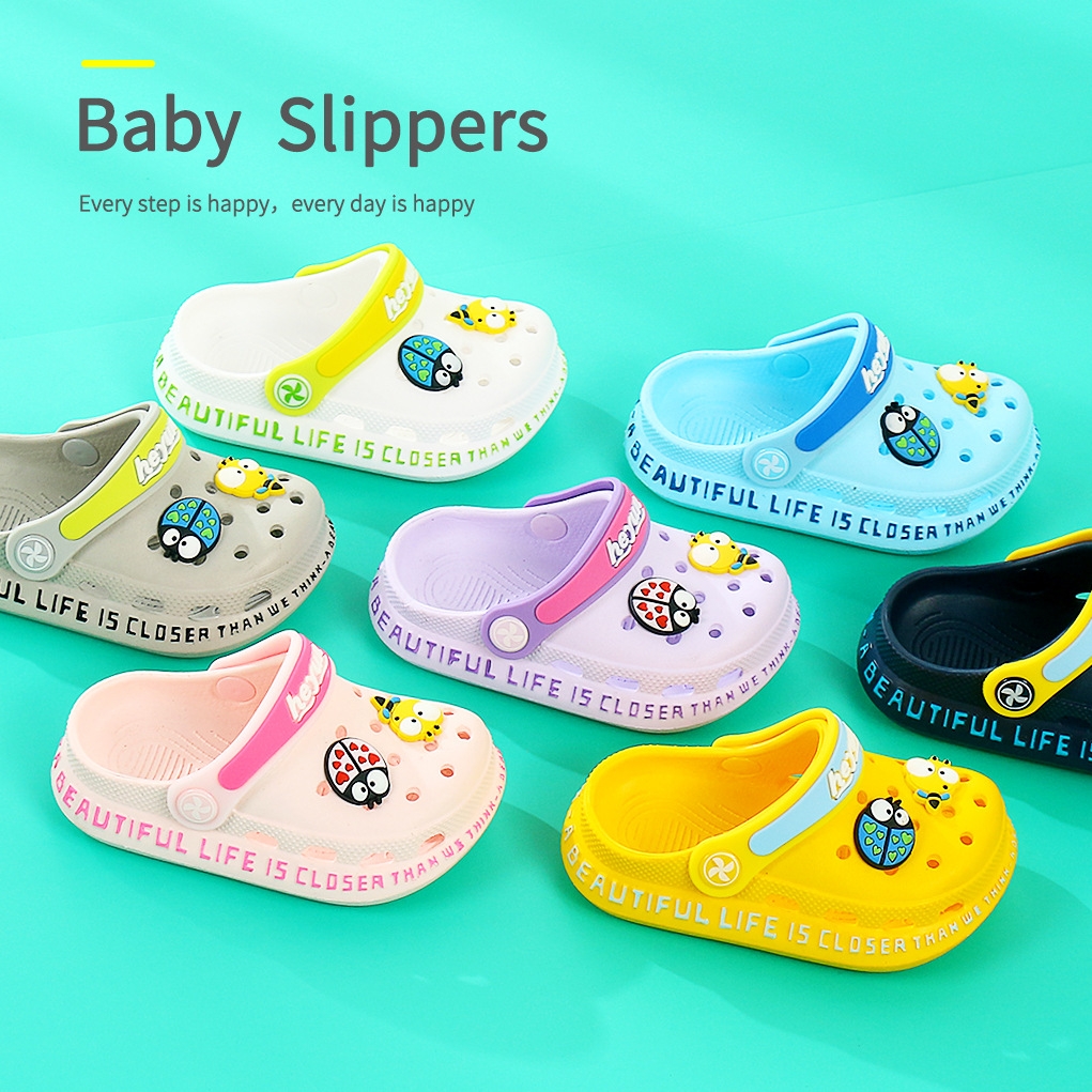 Baby slippers for summer, 1-3 years old, 2 boys at home, children's crocs, infants, toddlers, girls, beach cool slippers for outdoor wear full figure