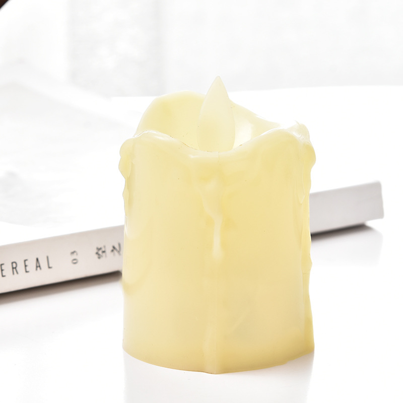 Tearful electroplating simulation. Swing candle led candle lamp, swing flameless electronic candle, romantic wedding supplies Specification image