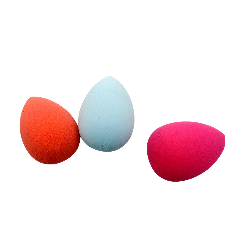 Factory direct sales and wholesale can customize powder-free makeup tools, gourd water droplet oblique cut non-latex powder puffers, and beauty eggs details Picture