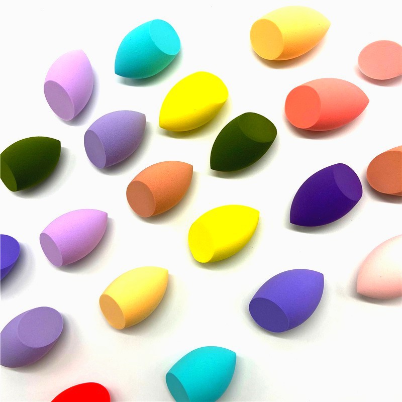 Factory direct sales of beauty eggs, non-latex gourds, olives, diagonal cut powder puffs, dry and wet dual-purpose sponge makeup eggs, customizable