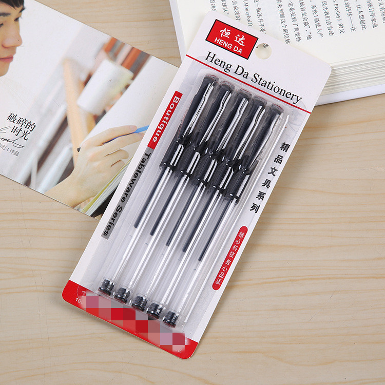 Hengda Stationery Office supplies gel pens can replace core water-based pens, signature pens 0.5mm, factory wholesale