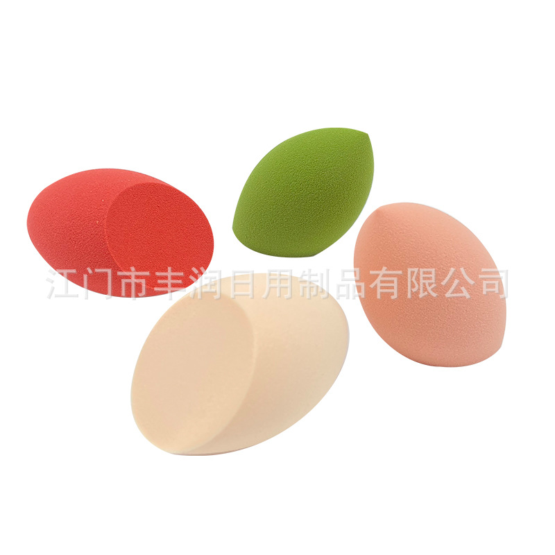 美妆/粉扑/海绵蛋化妆海绵包装袋/海绵蛋化妆粉扑/美妆蛋白底实物图