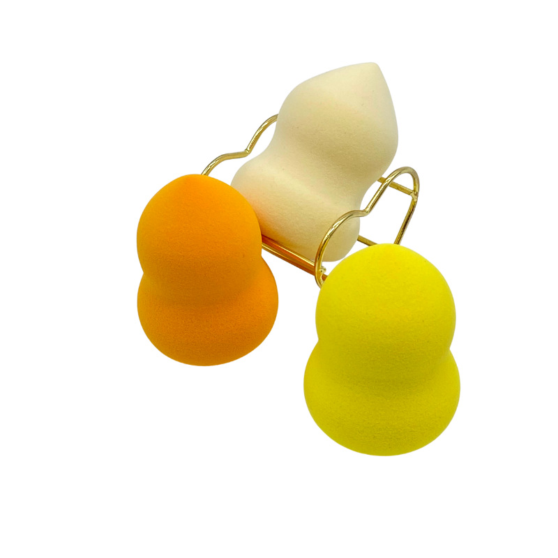 Factory direct sales of hydrophilic non-latex polyurethane gourd water drop bevel cut super soft beauty egg powder puff makeup sponge Item Picture