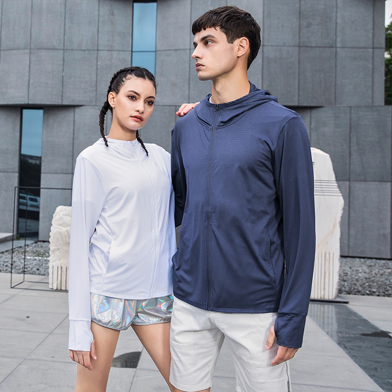 Youyiku's same style of manufacturer's sun-protective clothing for women's summer, thin knitted long-sleeved ice silk breathable women's skin sun-protective clothing details Picture
