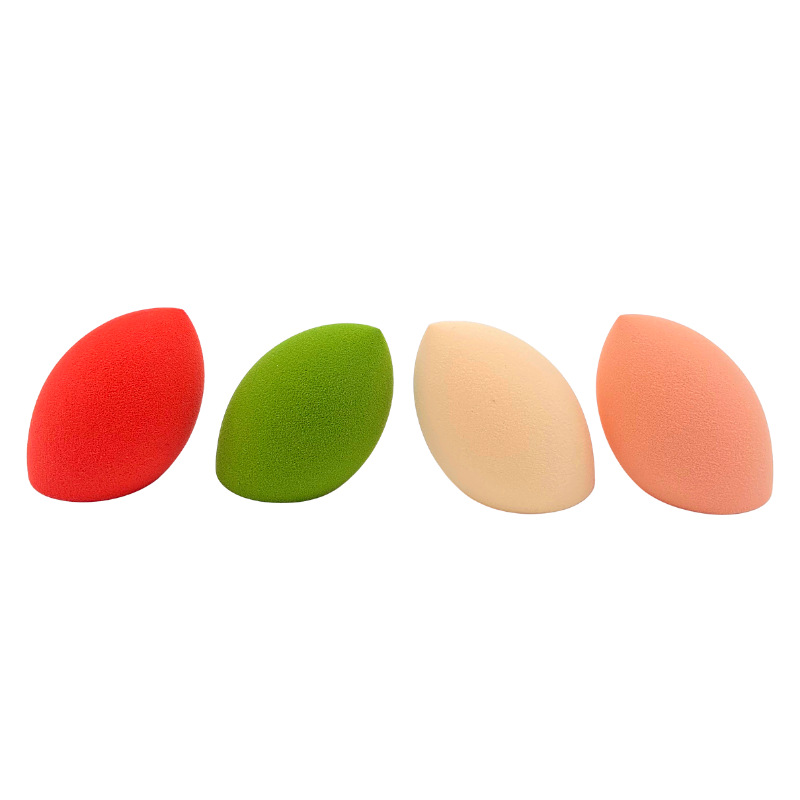 Oblique cut powder puff, dry and wet dual-purpose, powder-free beauty egg, cotton pad, colored makeup cushion, sponge, makeup tool Item Picture
