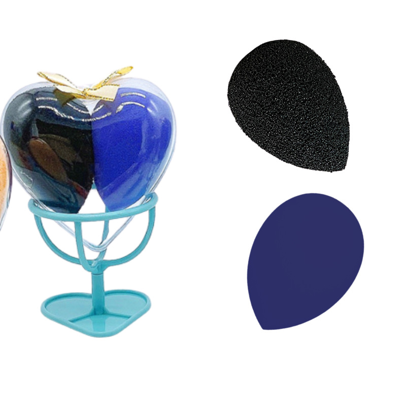 Hot-selling bestsellers available for wholesale: Dual-purpose dry and wet sponge powder puff, water drop, slanted heart-shaped shell, beauty egg Application Scenario