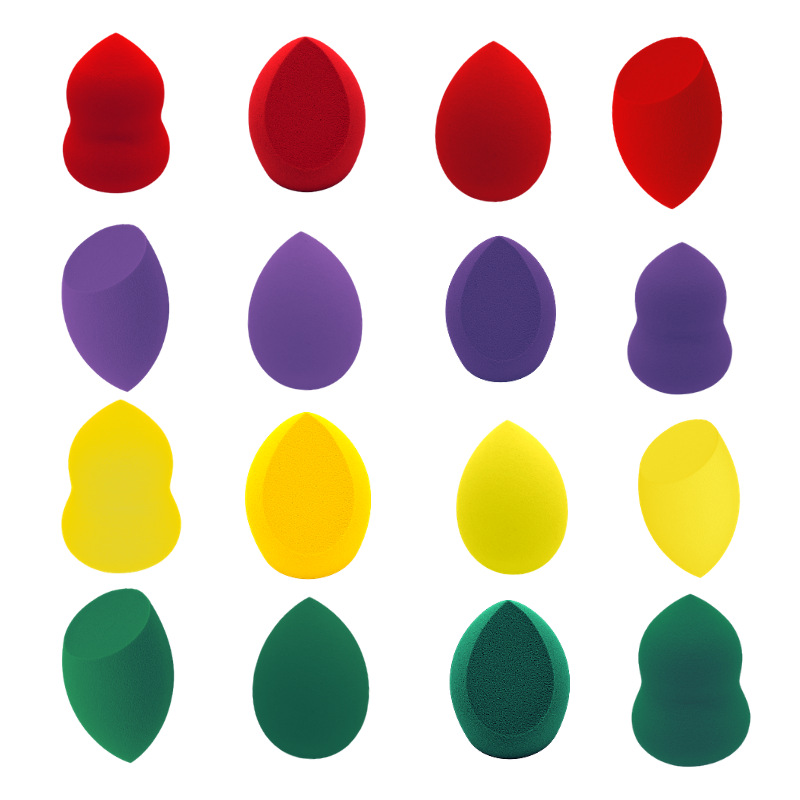 High-quality A-grade, soft and smooth, dry and wet dual-purpose, non-powdery beauty egg gourd makeup cushion sponge makeup tool Item Picture
