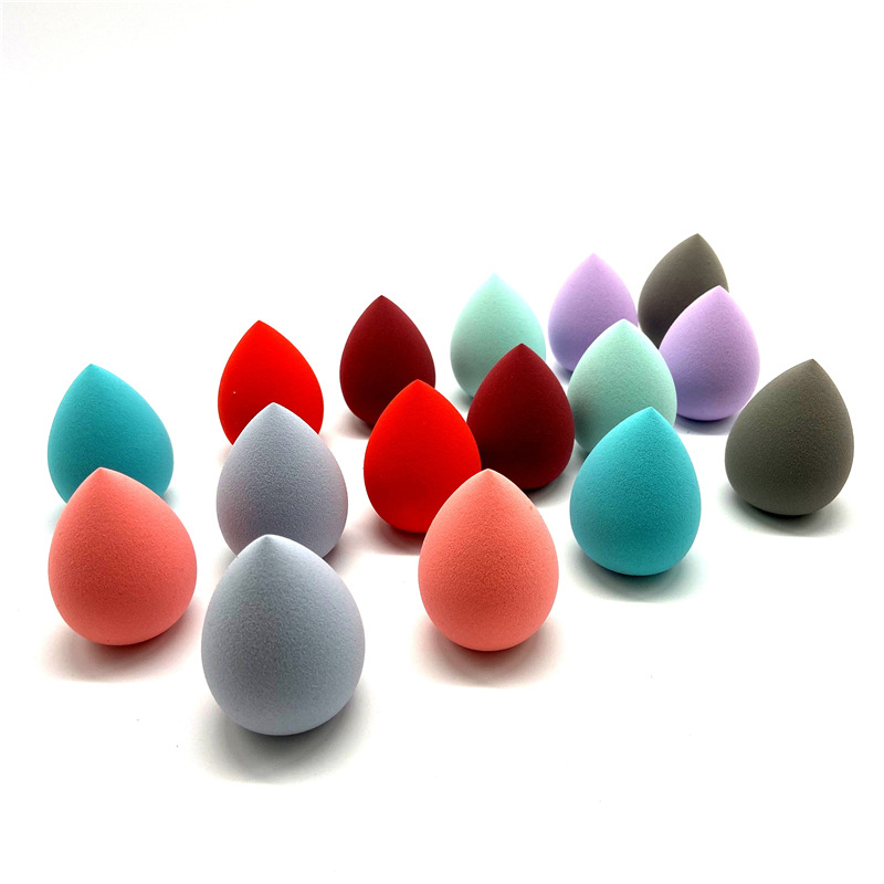 Factory direct sales of beauty eggs, non-latex gourds, olives, diagonal cut powder puffs, dry and wet dual-purpose sponge makeup eggs, customizable Specification image