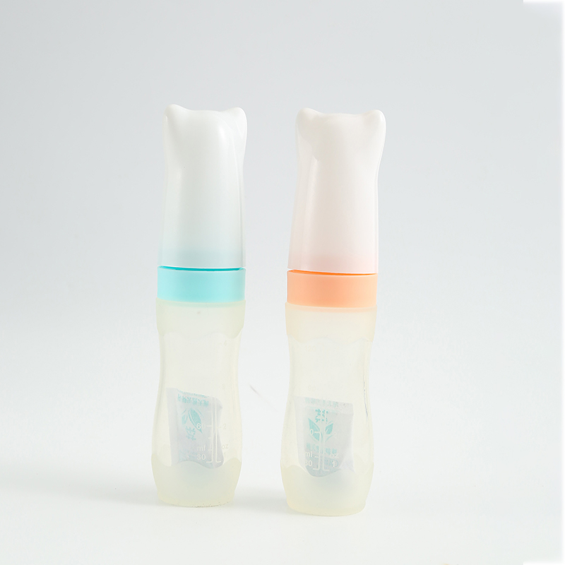 婴儿硅胶米糊瓶软头宝宝辅食奶瓶儿童挤压勺子米糊勺