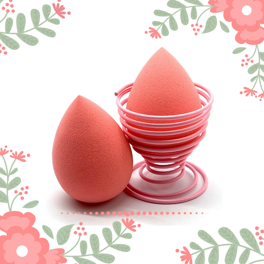 Factory direct sales strawberry pink fruit series gourd water drop diagonal Cut 3-piece beauty egg powder puff gift set Application Scenario