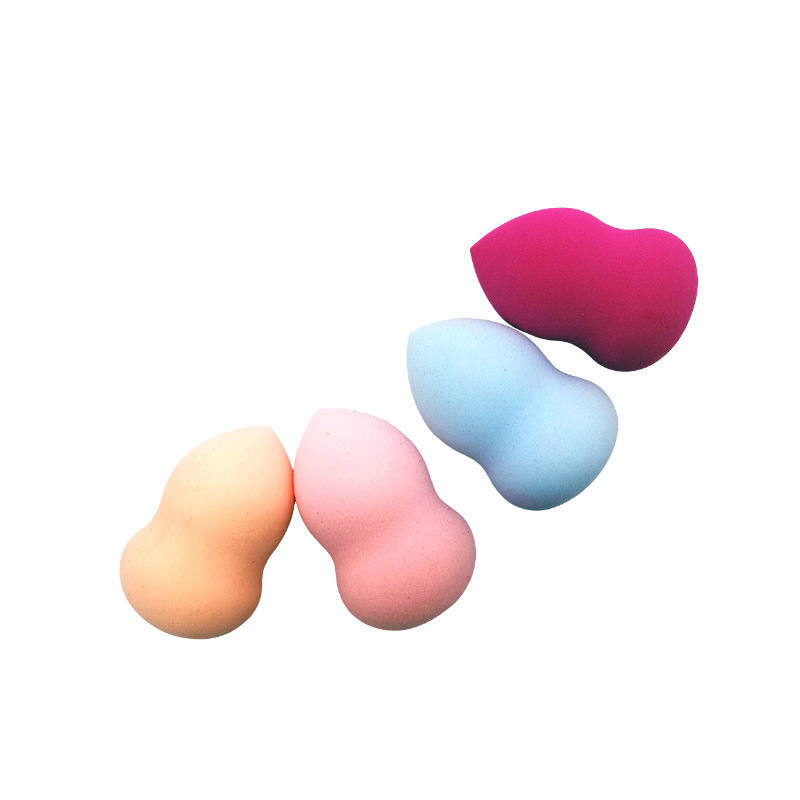 Factory direct sales and wholesale can customize powder-free makeup tools, gourd water droplet oblique cut non-latex powder puffers, and beauty eggs Specification image