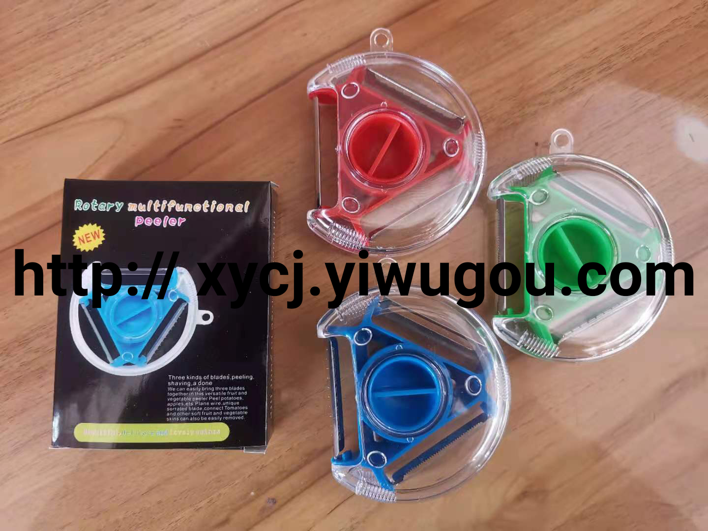 Factory direct sales of 3-in-1 multi-functional rotating fruit and vegetable peelers, vegetable slicers, peelers, shredders and peeling knives