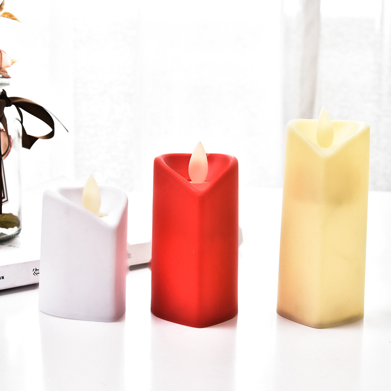 Luminous electronic candles, creative led plastic candles, swing party table decoration, candle manufacturer wholesale Specification image