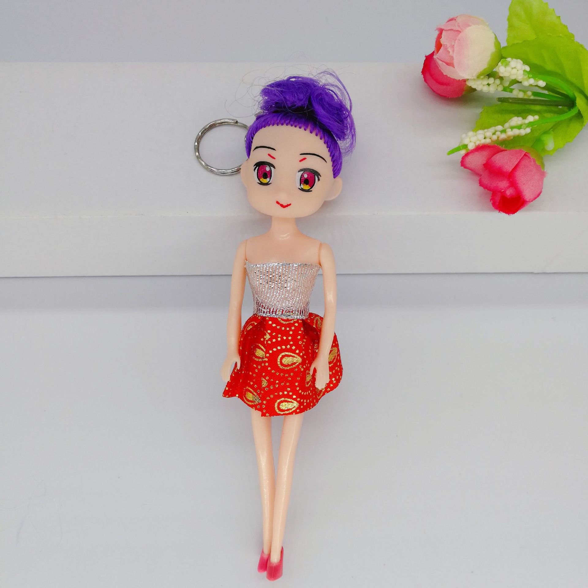 Wholesale of new small-head, long-legged, dreamy doll children's toys, schoolbags, hanging decorations, and confusing doll small gifts Specification drawing